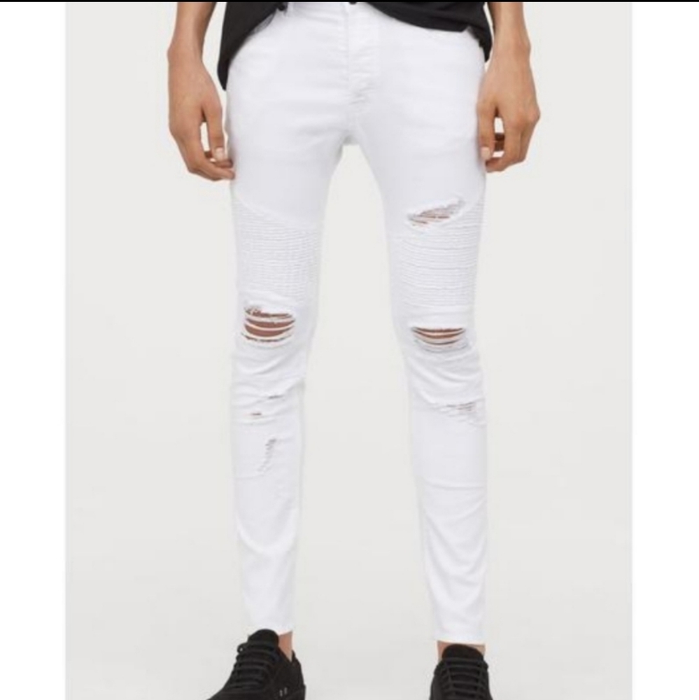 Men's Skinny Distressed Jeans